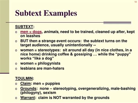 subtext examples